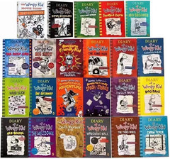 A Libray of Diary of a Wimppy Kid 1-24 Books Complete Collection Box Set Paperba