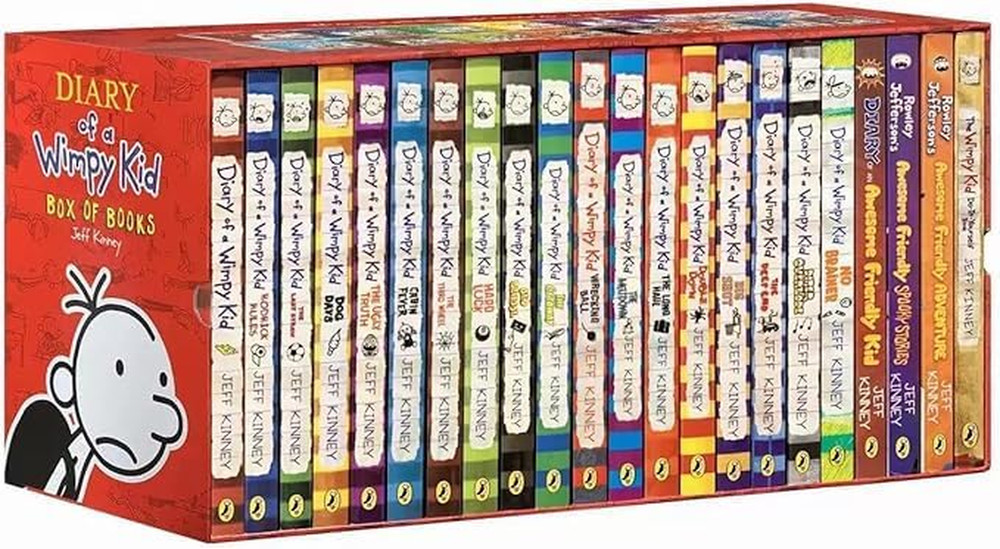 A Libray of Diary of a Wimppy Kid 1-24 Books Complete Collection Box Set Paperba