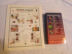 Vita-Mix Getting Started Recipes Booklet + Quick Start VHS Instructional Video
