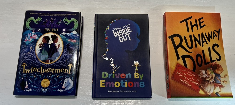 Disney Hyperion Various Hardcover Paperback Books Lot of 3 Inside Out Books