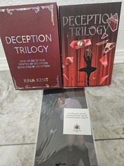 Rare Books For Days Crate Deception Trilogy Rina Kent Exclusive HC/Box – Red…