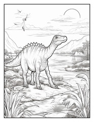 “Cute Dinosaur Coloring Book | Easy, Cute & Relaxing Designs | Perfect Gift Ide